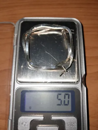 Aros Cuadrados Plata de Ley 4cm