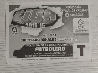 Cromo Cristiano Ronaldo LaLiga 2016