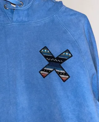 Sudadera Blue Banana Azul con Logo X