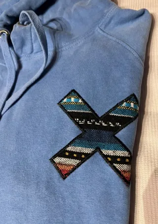 Sudadera Blue Banana Azul con Logo X