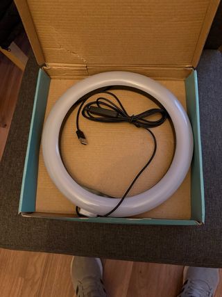 Anillo de luz LED con trípode