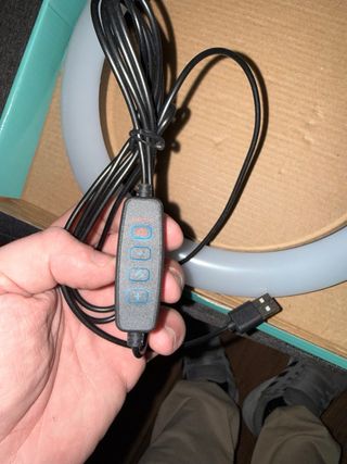 Anillo de luz LED con trípode