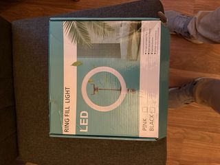 Anillo de luz LED con trípode