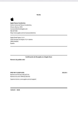 iPad 8ª Gen Wi-Fi Plata 32GB