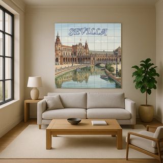 Mural cerámico de Sevilla – Plaza de España