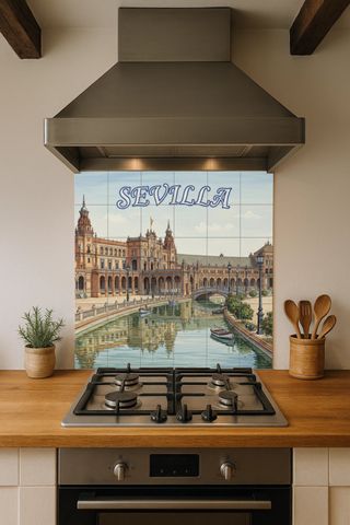 Mural cerámico de Sevilla – Plaza de España