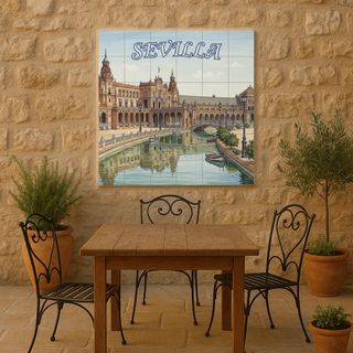 Mural cerámico de Sevilla – Plaza de España
