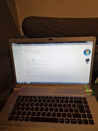 Portátil Sony Vaio Plata