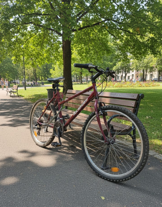 Bicicleta MTB Rockrider 5.0 con accesorios