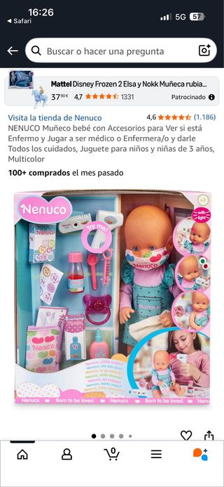 Nenuco Muñeco Bebé con Accesorios