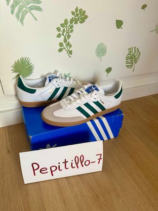 Adidas Samba OG Blancas y Verdes