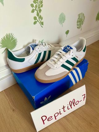 Adidas Samba OG Blancas y Verdes