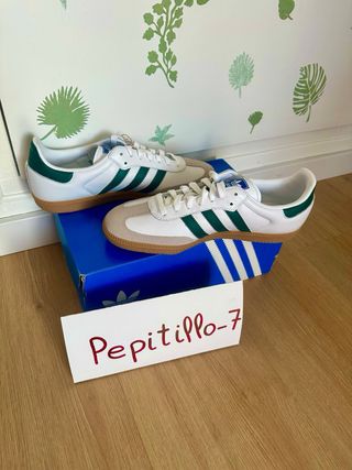Adidas Samba OG Blancas y Verdes