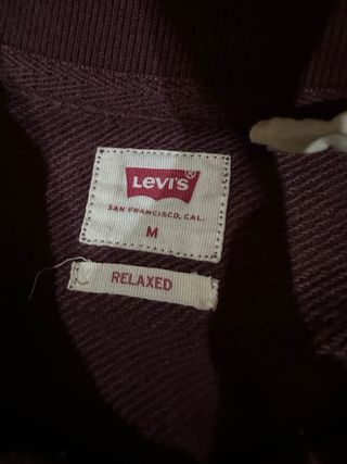 Sudadera Levi's Burdeos Bordada Talla M
