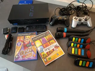 Consola Sony PlayStation 2 Negra + Accesorios