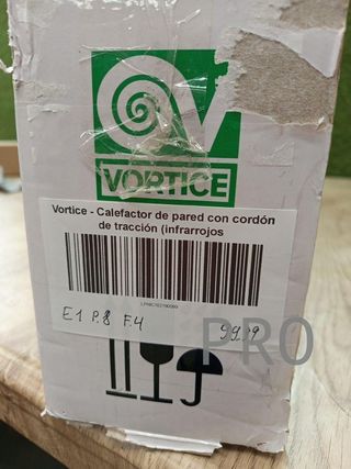 Calefactor Vortice de pared