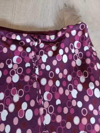 Falda topos volante forrada talla 34