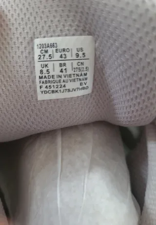 Asics Gel NYC Talla 43 Gris Blanco