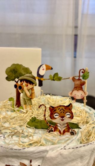 Tarta de pañales recién nacido nueva