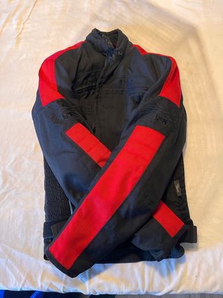 Traje Moto IXS Mujer Negro/Rojo