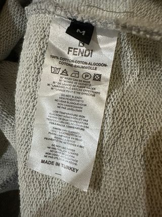 Sudadera Fendi Gris Talla M Hombre