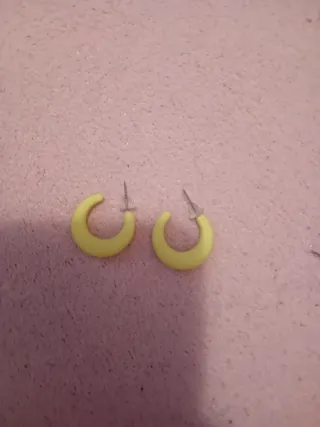 Pendientes Aro Naranja y Amarillo