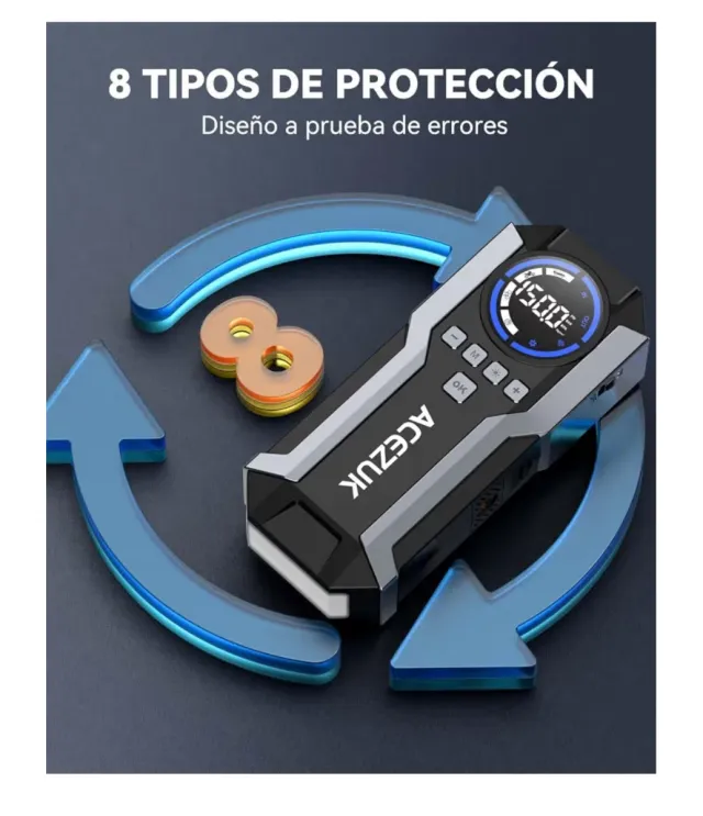 Arrancador Coche & Inflador ACEZUK 6000A