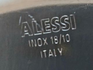 Elegante cestino Alessi in acciaio inox 18/10 Ital