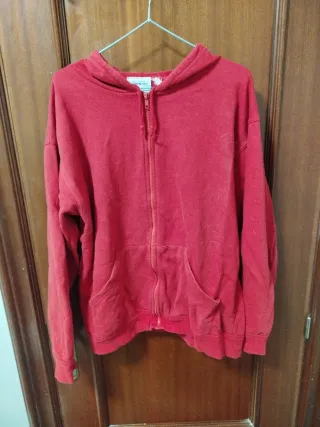 Sudadera Roja con Cremallera