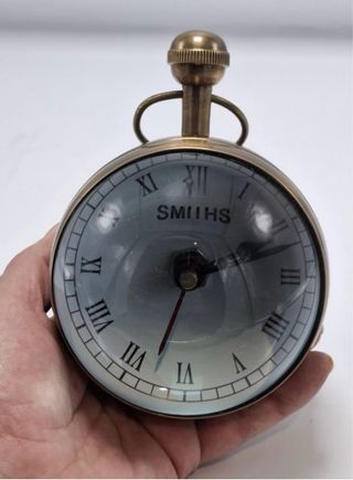 Reloj Brújula Náutica Vintage Redonda efecto Lupa.