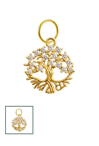 Dije Árbol de la Vida Enchapado Oro 14k