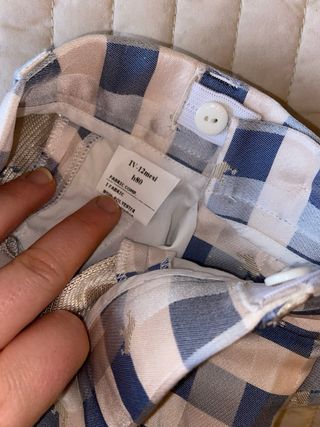 Completo camicia e pantaloni a quadri