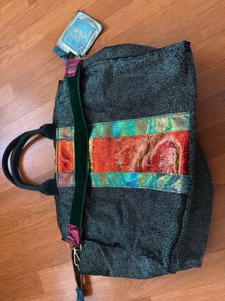 Borsa Cous Cous verde iridescente