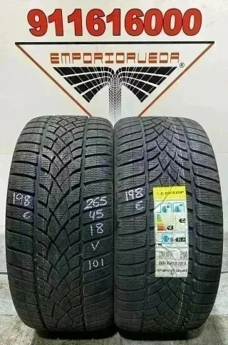 4UD 265 45 18 V DUNLOP RUEDA PREMIUM INVIERNO