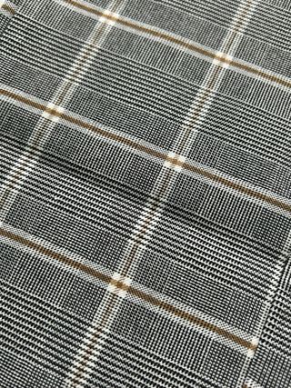 Pantalones de vestir grises a cuadros