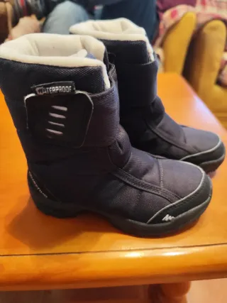 Botas de nieve infantiles impermeables talla 28"