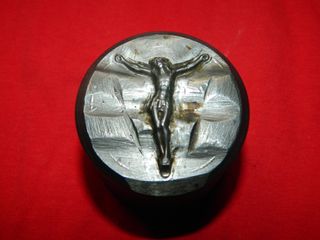 Cuño troquel acero Cristo crucificado