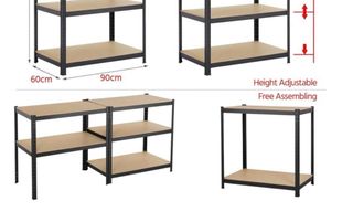 Estantería Metálica Almacenaje 90x90x60cm