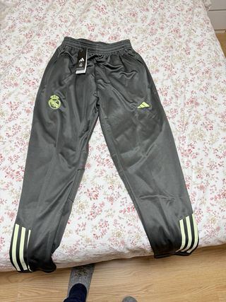 Chándal Real Madrid Adidas Gris/Verde