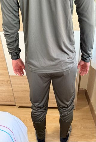 Chándal Real Madrid Adidas Gris/Verde