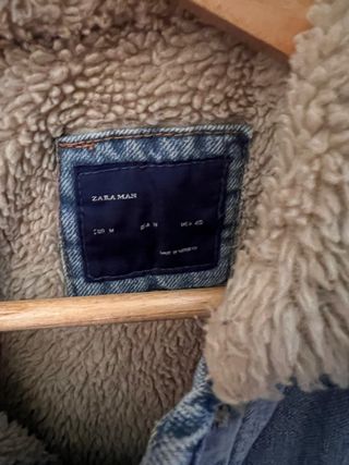 Chaqueta vaquera Zara forrada hombre