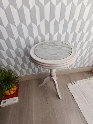 Mesita velador estilo Shabby Chic 48*27