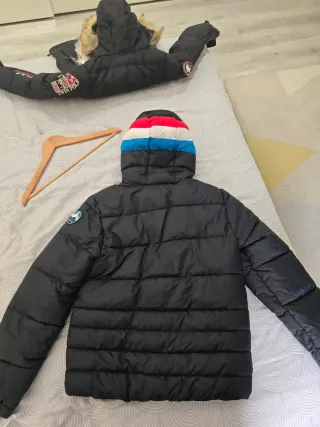 Chaqueta Levi's Niños Negra Capucha Tricolor