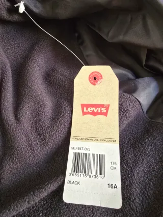 Chaqueta Levi's Niños Negra Capucha Tricolor