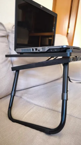 Mesa portátil multifunción negra