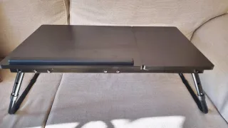 Mesa portátil multifunción negra