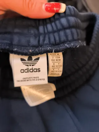 Pantalón chándal niño Adidas azul