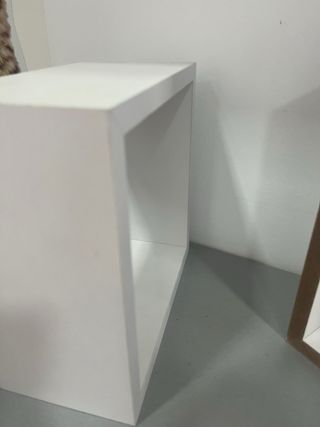 3 Estanterías Cubo Blancas Madera