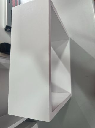 3 Estanterías Cubo Blancas Madera