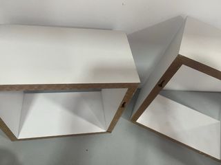 3 Estanterías Cubo Blancas Madera